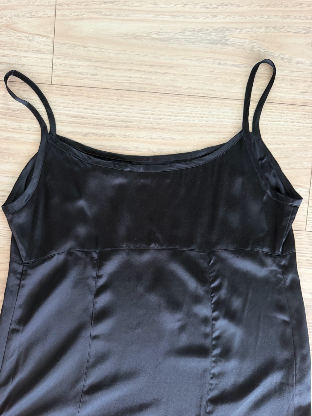 Rare Vintage GAP 100% Silk Dress – Black Midi/Maxi Minimalist Y2K Size M - Picture 8 of 8